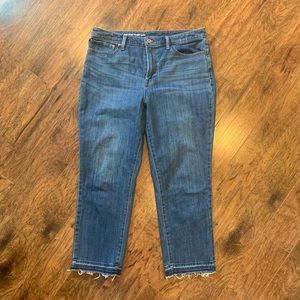 Talbots flawless size 14 high waist straight ankle jeans